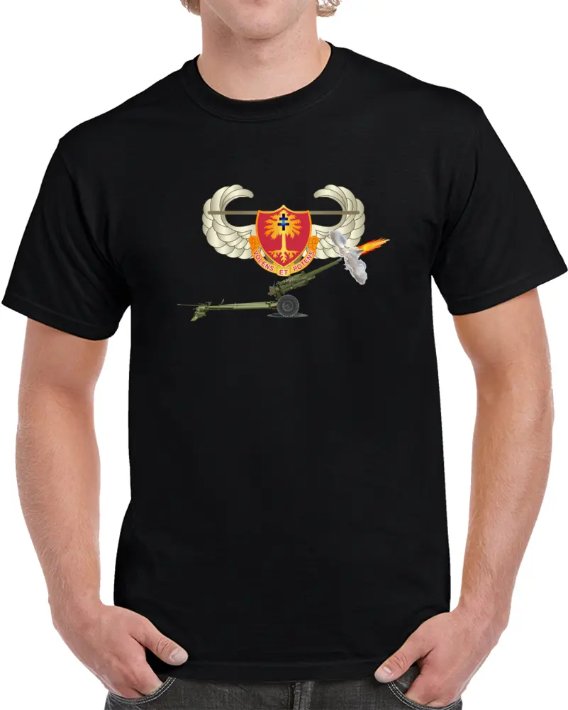Army - 320Th Fa - Dui - Aa Badge - 105Mm T Shirt 1