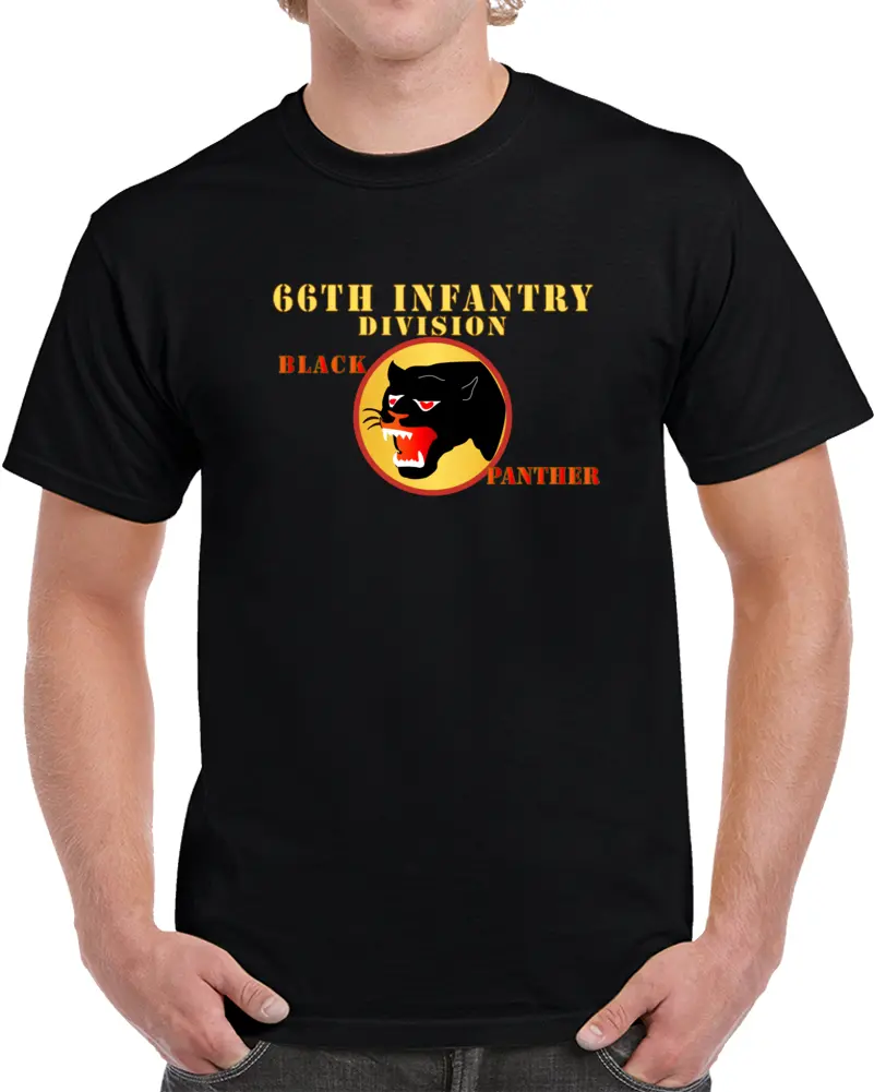 Army - 66Th Infantry Div - Black Panther  T Shirt 1