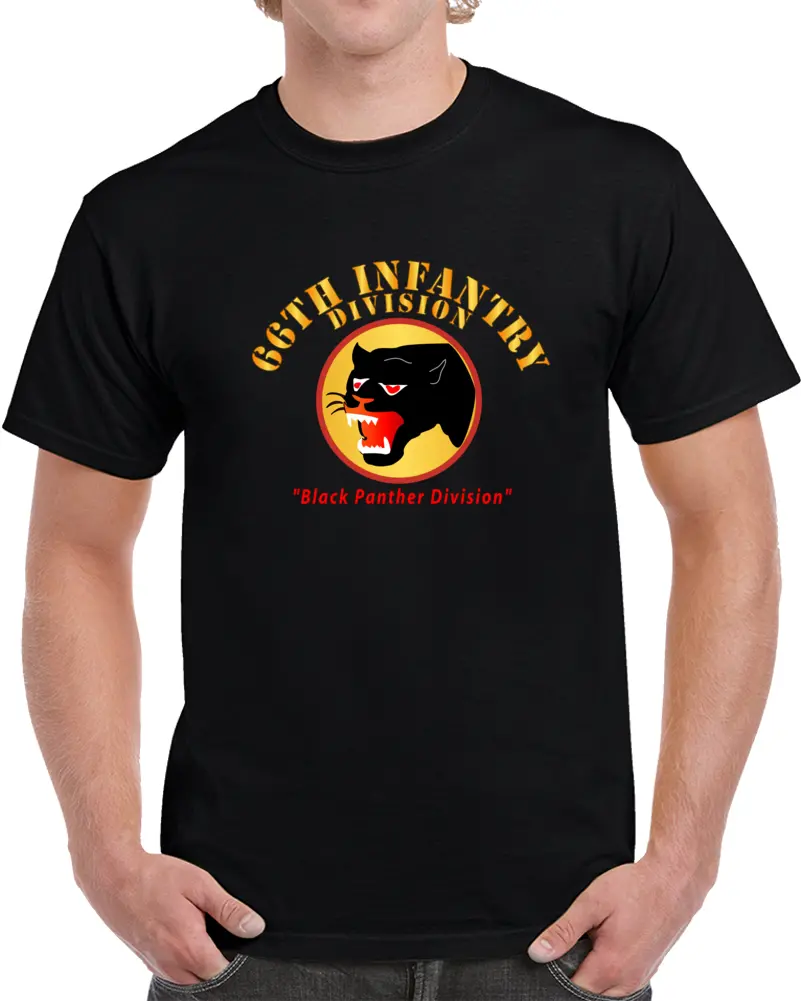Army - 66Th Infantry Div - Black Panther Div T Shirt 1