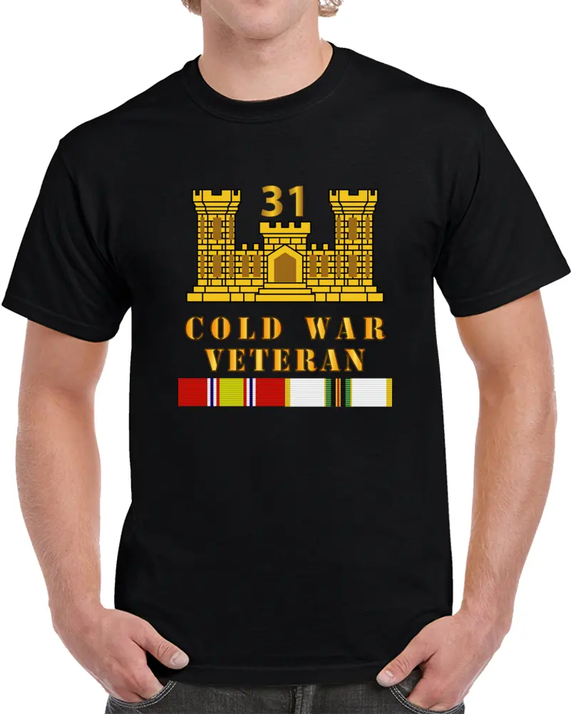 Army - 31St Engineer Battalion - Eng Branch - Cold War Vet W Cold Svc T Shirt 1