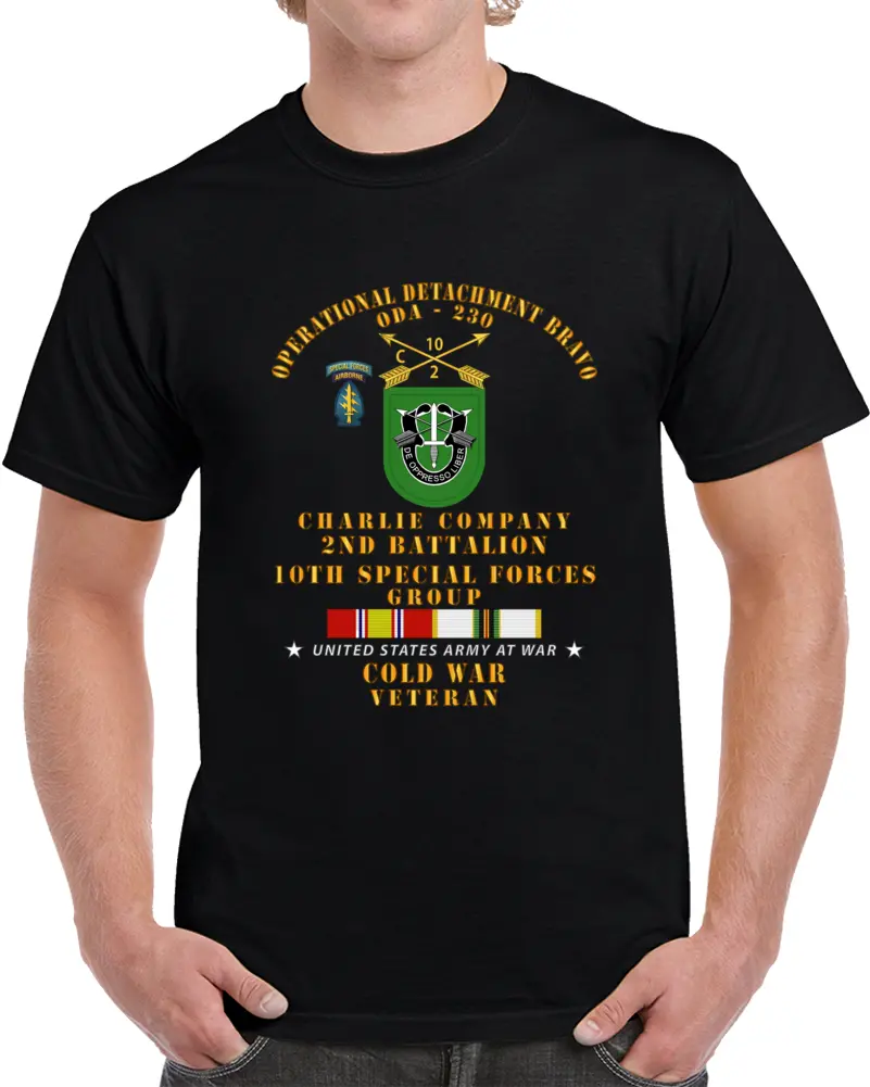 Army - Odb 230 - C Co, 2Nd Bn 10Th Sfg W Cold Svc T Shirt 1