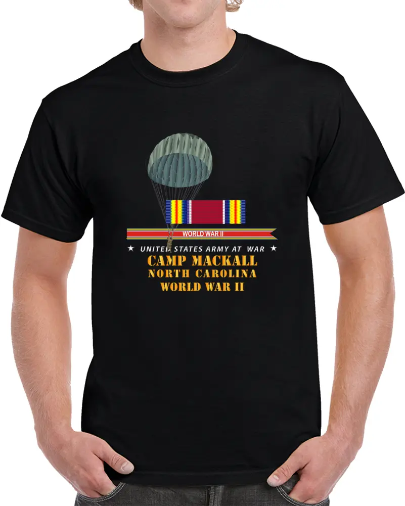 Army - Camp Mackall, Nc  W Svc Wwii W Streame W Jumper  X 300 T Shirt 1