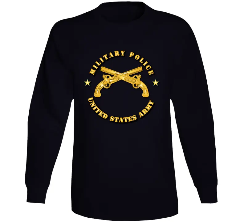 Emblem - Military Police - Us Army - 1 Long Sleeve T Shirt 1