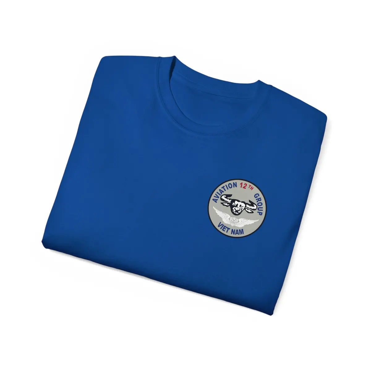 Unisex Ultra Cotton Tee - Vietnam Combat Aviation Vet W Air Crew Badges - 12Th Aviation Group - Vietnam - Ssi - Sgt Howard Meyers - 1968-1969 Svc X 300 46
