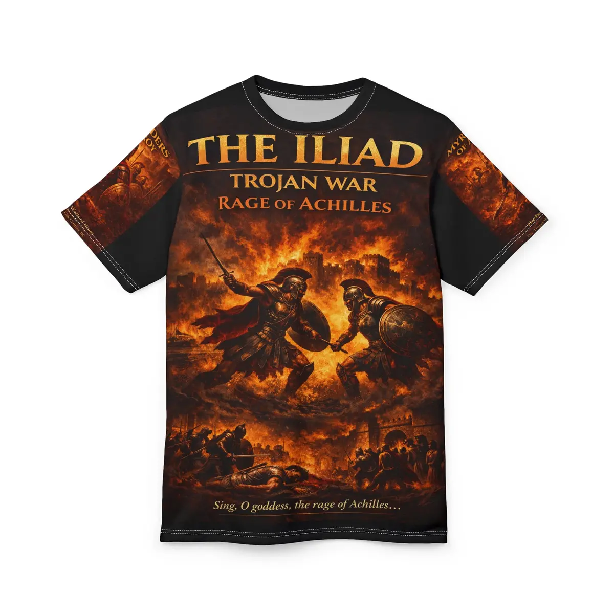 The Iliad - "Rage Of Achilles" Tribute Tee — Trajan War - 1194–1184 Bc 3