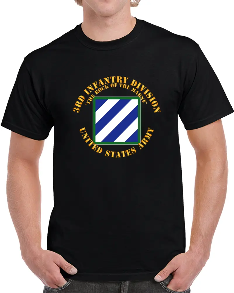 Army - 3Rd Id - The Rock Of The Marne T Shirt 1