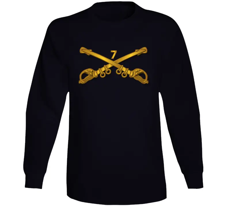 Army - 7Th Cavalry Branch Wo Txt Long Sleeve T Shirt 1