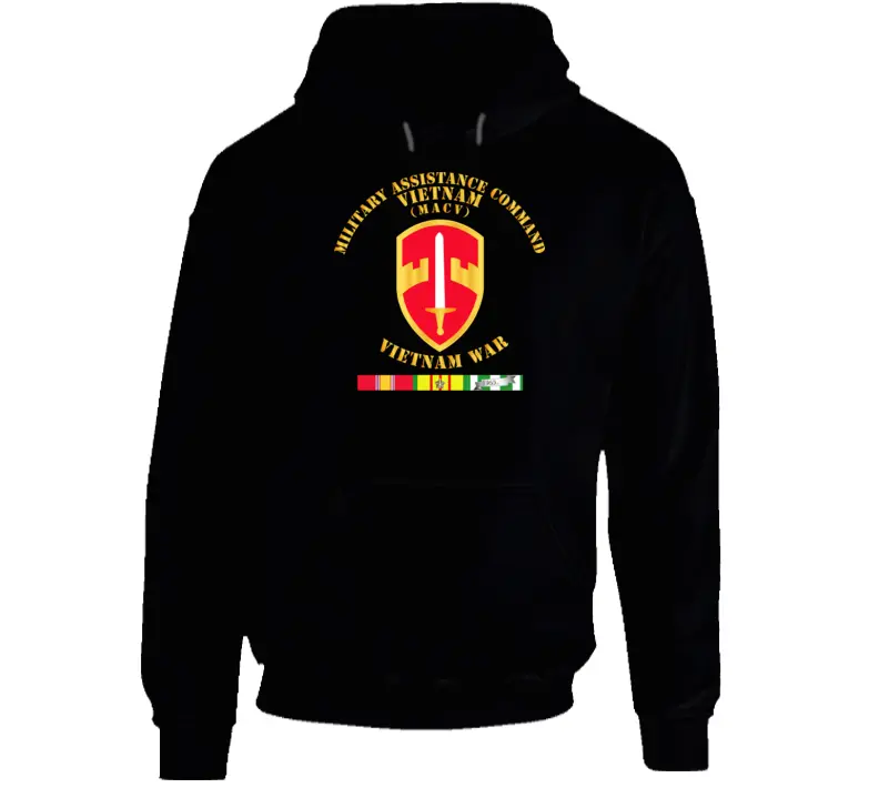Army - Military Assistance Cmd Vietnam - Macv - Vietnam War W Svc Hoodie 1