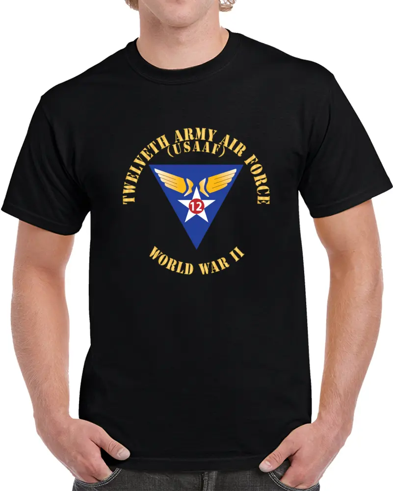 Ssi - Aac - 12Th Air Force - Wwii - Usaaf X 300 T Shirt 1