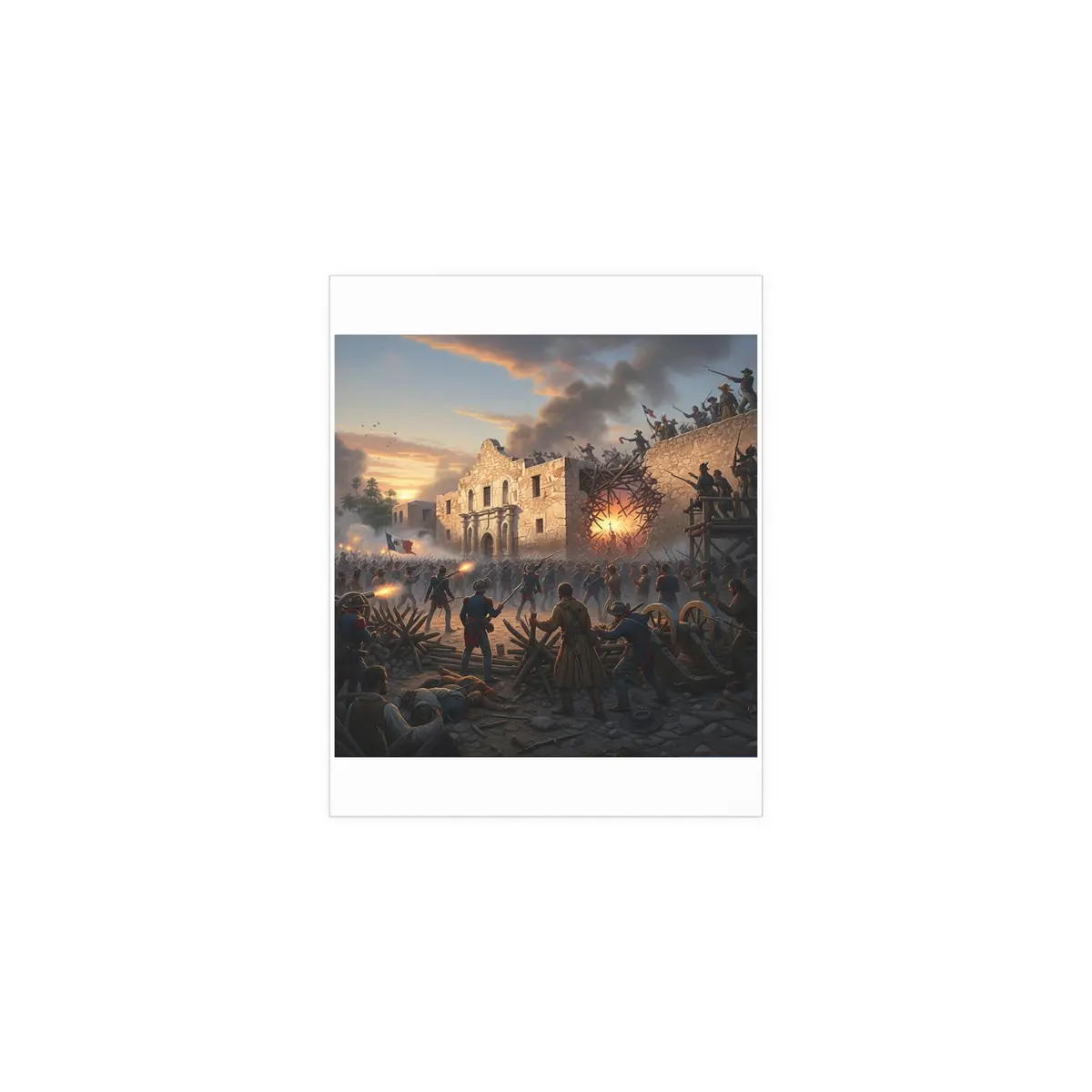 Indoor And Outdoor Silk Posters - Battle Of The Alamo 3