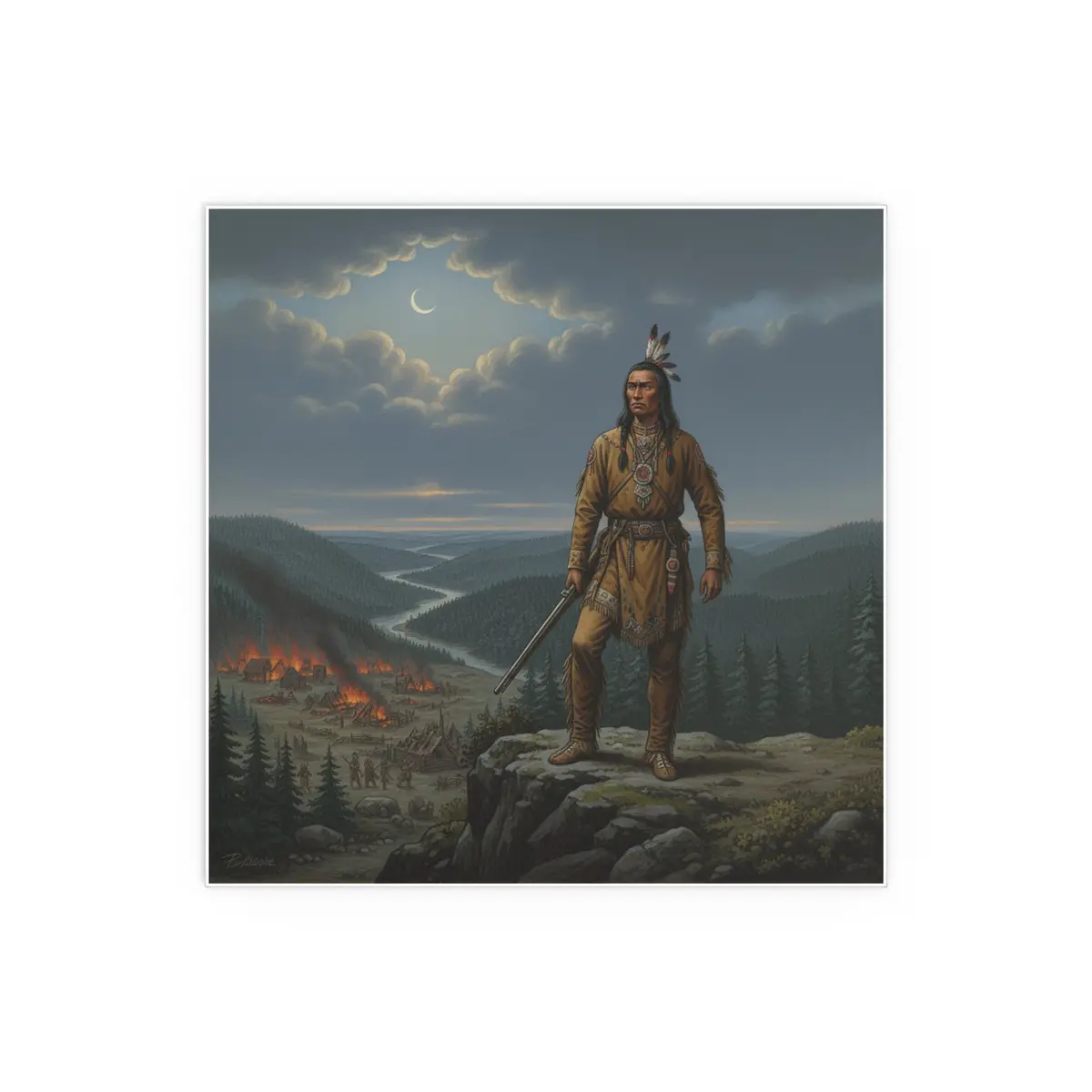 Indoor And Outdoor Silk Posters - The Last Mohican 6