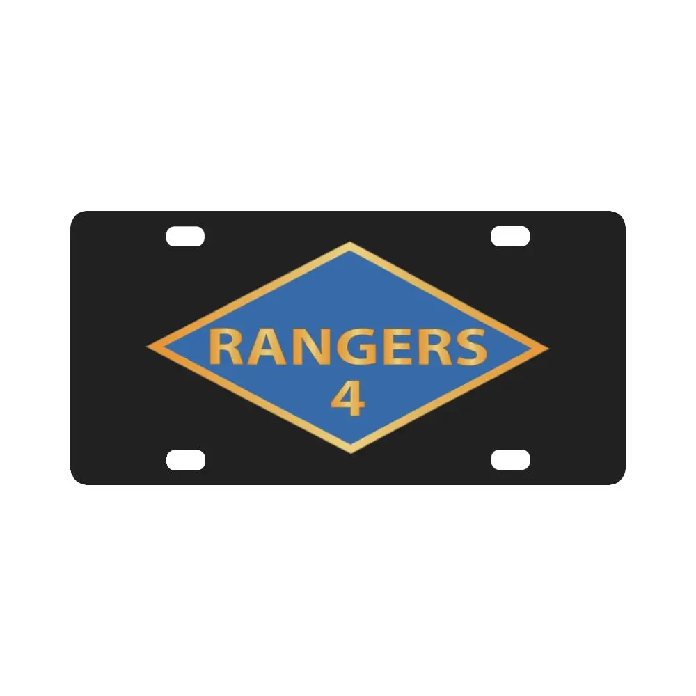 Ssi - 4Th Ranger Battalion - Ranger Diamond - Wwii X 300 Classic License Plate 1
