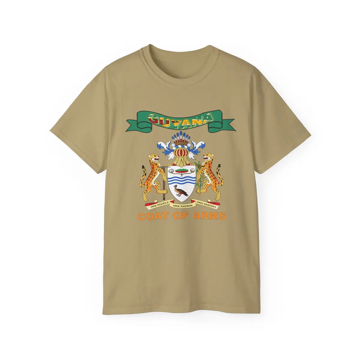 Unisex Ultra Cotton Tee - Coa - Coat Of Arms Of Guyana - Coat Of Arms X 300 4