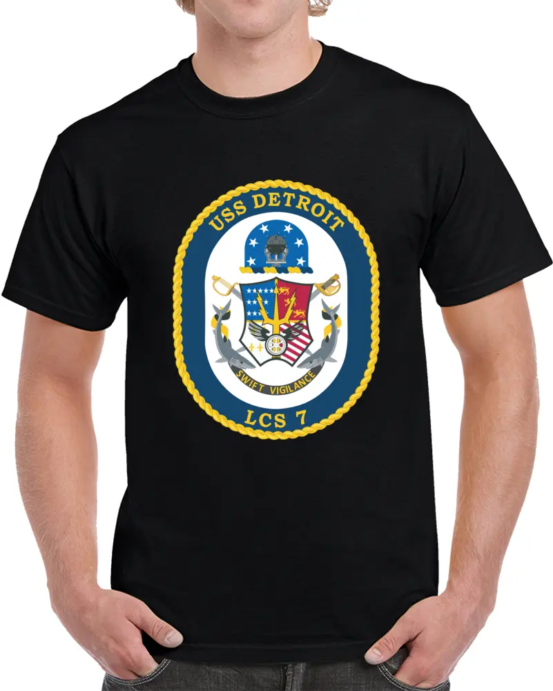 Navy - Uss Detroit (Lcs-7) Wo Txt X 300 Classic T Shirt, Crewneck Sweatshirt, Hoodie, Long Sleeve 1
