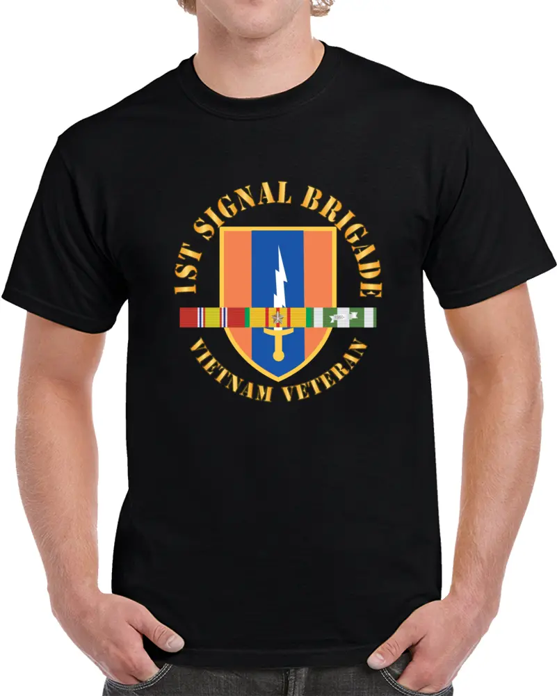Army - Vietnam Vietnam Vet W 1St Signal Brigade  X 300 T Shirt 1