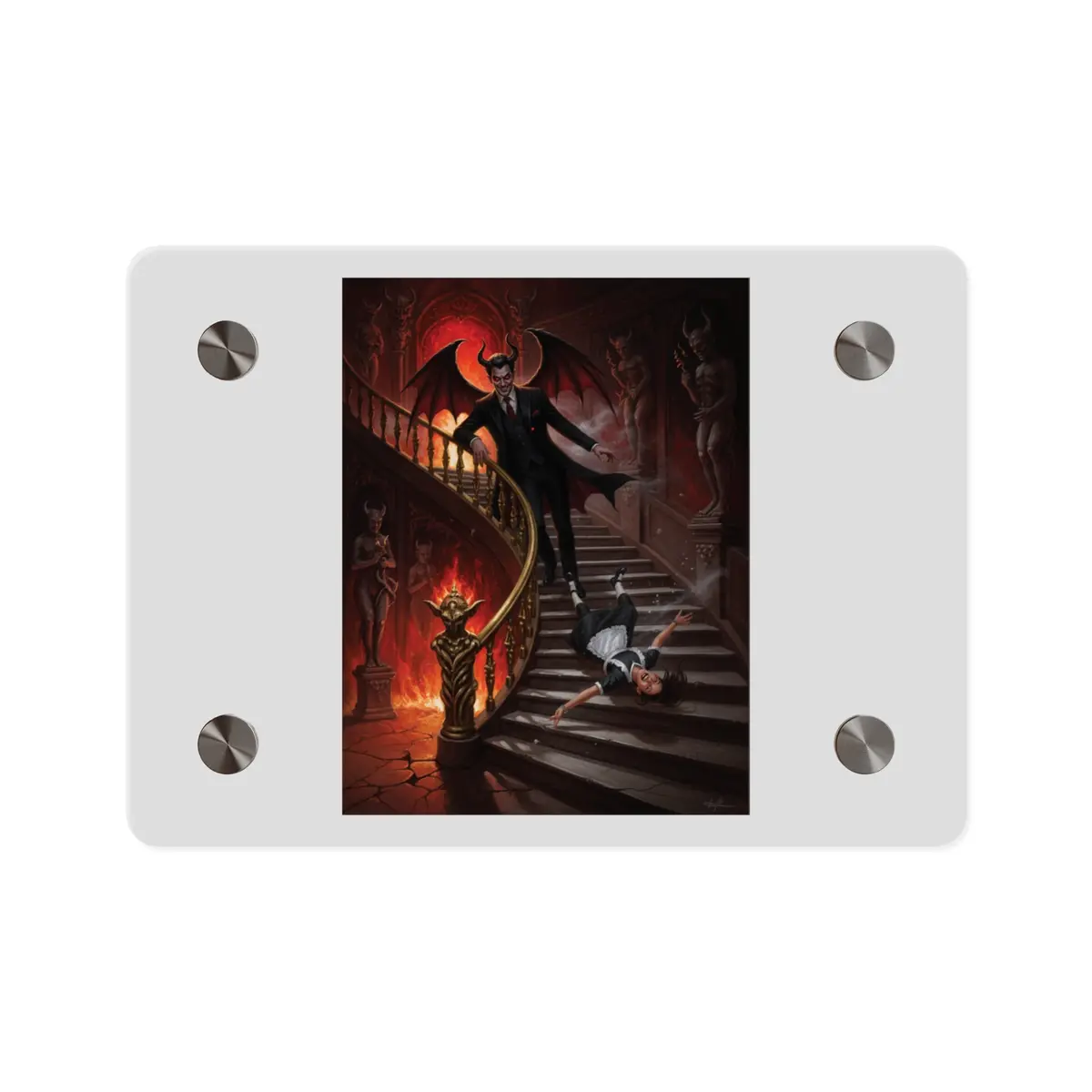 Acrylic Wall Art Panel - Devil And Maid 1