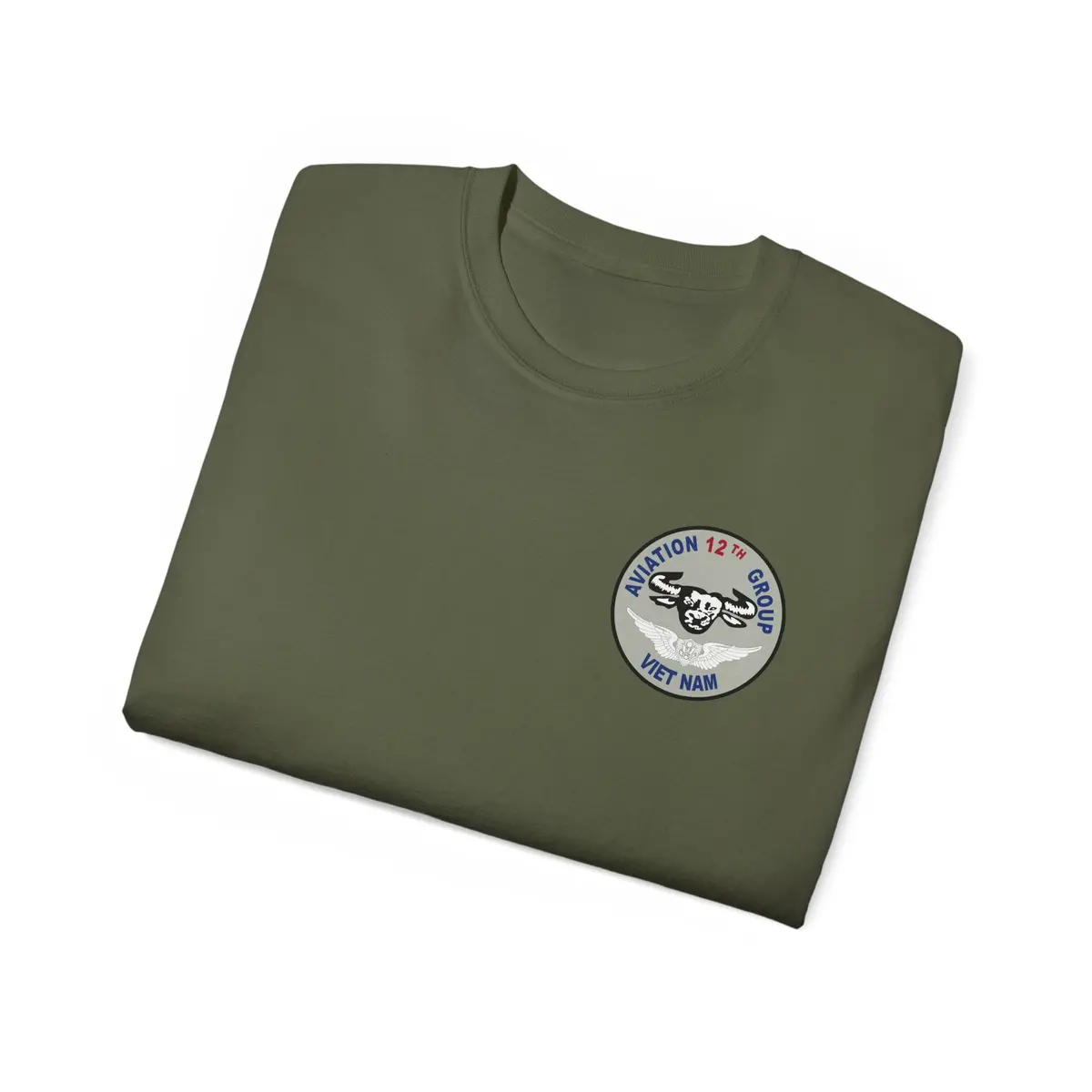Unisex Ultra Cotton Tee - Vietnam Combat Aviation Vet W Air Crew Badges - 12Th Aviation Group - Vietnam - Ssi - Sgt Howard Meyers - 1968-1969 Svc X 300 31