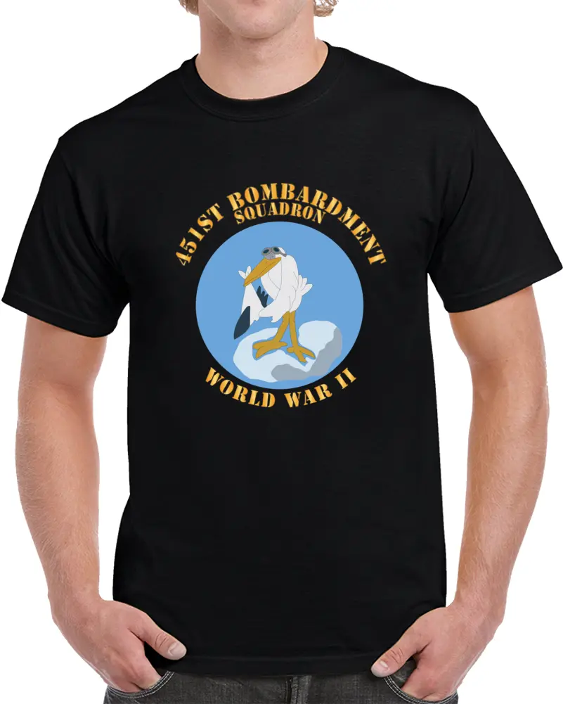 Aac - 451St Bomb Squadron - Wwii X 300 T Shirt 1