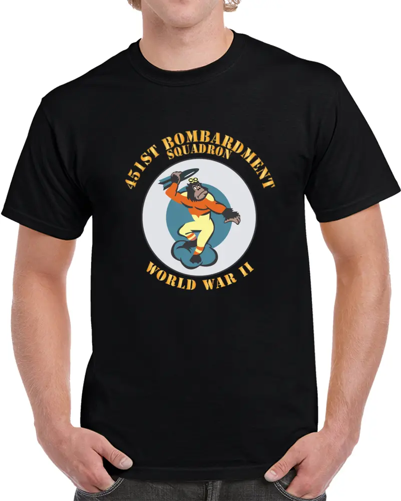 Aac - 451St Bombardment Squadron - Wwii X 300 T Shirt 1