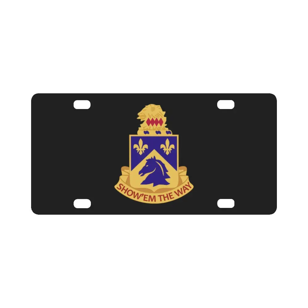 Army - 117Th Cavalry Regiment Wo Txt Classic License Plate 1