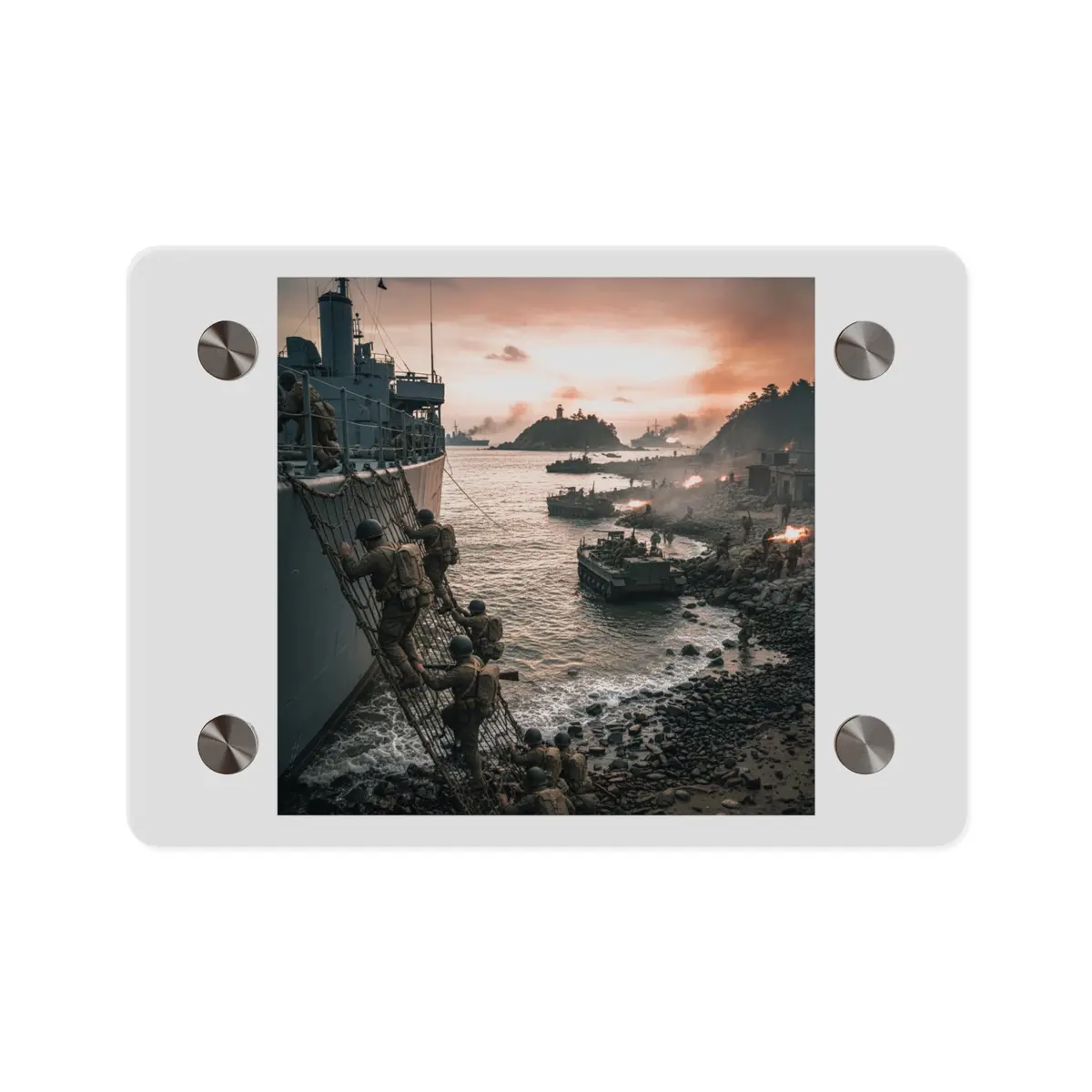Acrylic Wall Art Panel - Inchon Landing - Korean War 1