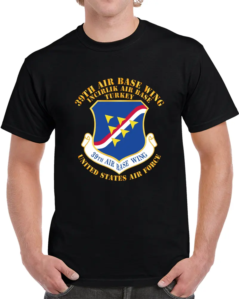 Usaf - 39Th Airbase Wing - 3Rd Af - Incirlik Air Base - Turkey T Shirt 1