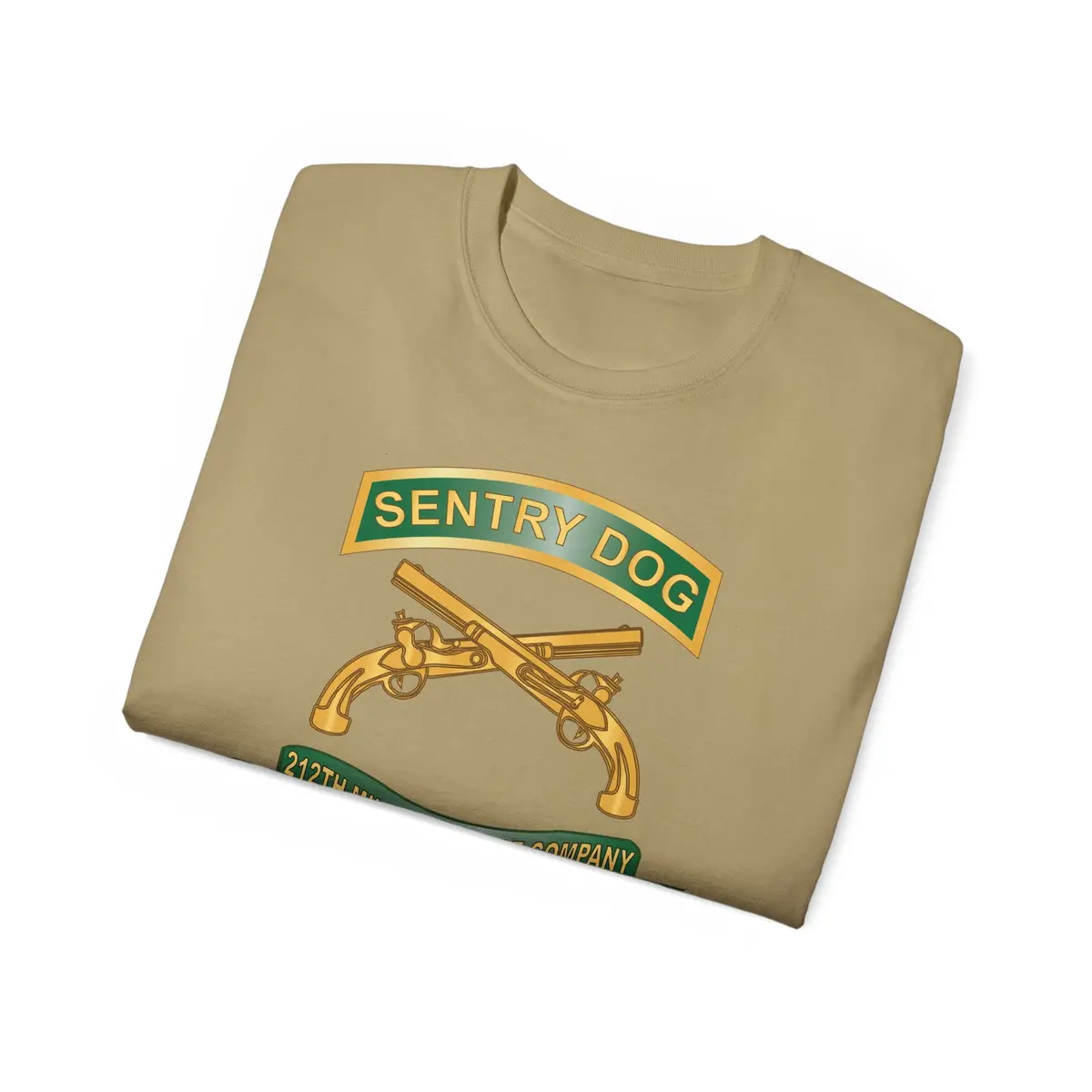 Unisex Ultra Cotton Tee - Army - Sentry Dog - 212Th Military Police Company W Br - Ribbon Vietnam War Veteran W Vn Svc X 300 28