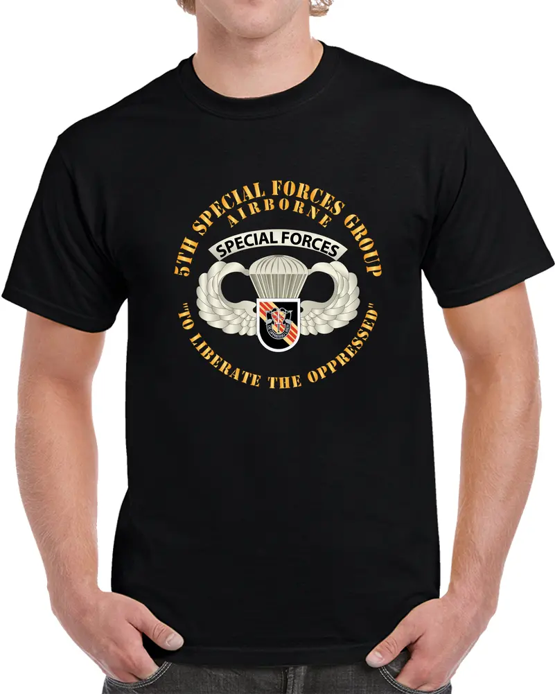 Sof - 5Th Sfg - Airborne Badge - Vietnam - T-Shirts - Classic 1