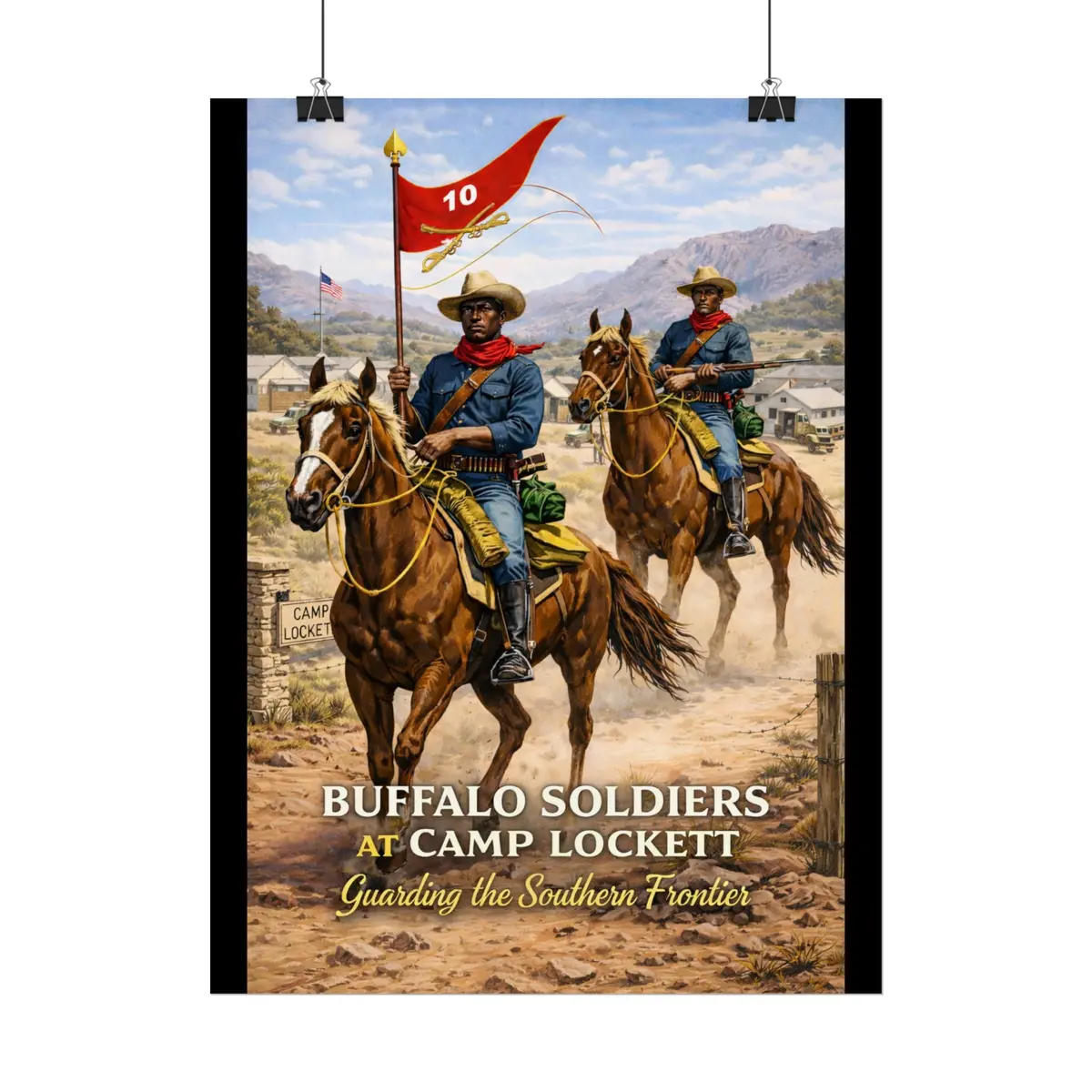Posters - Buffalo Soldiers At Camp Lockett - 10Th Cavalry 7