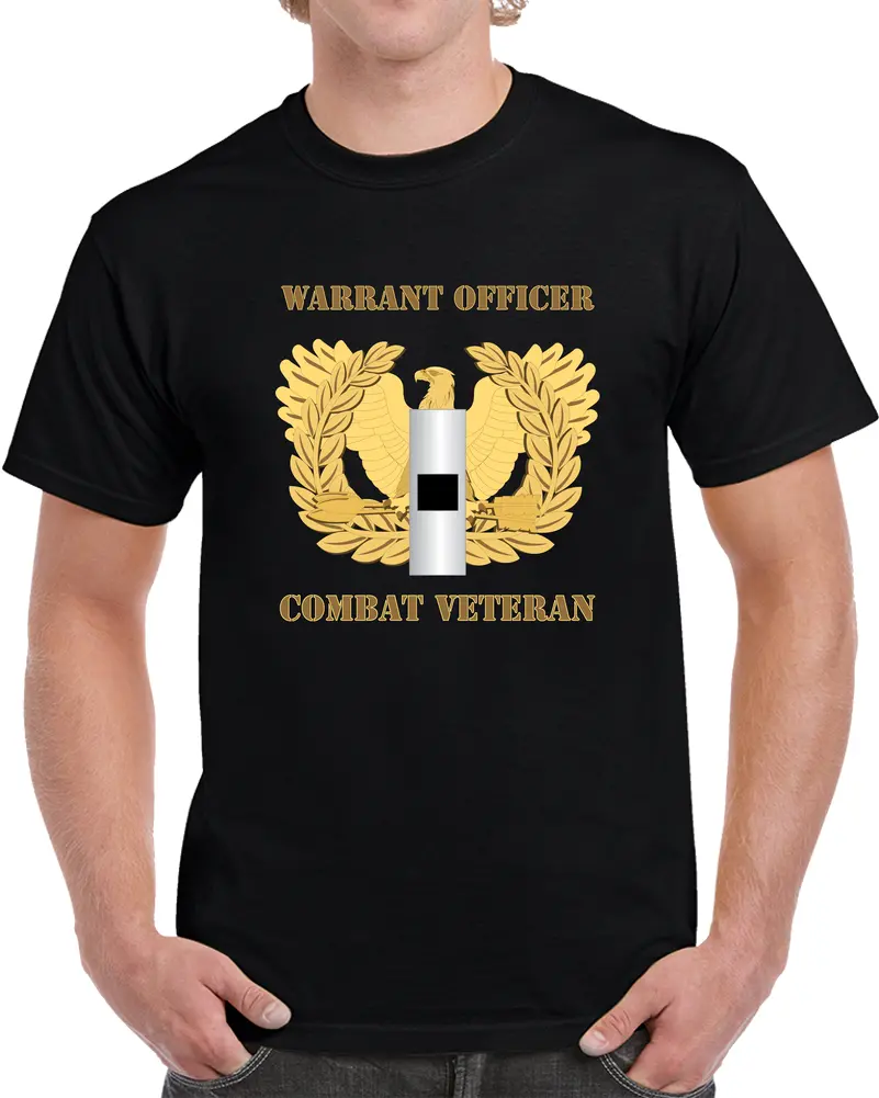 Emblem - Warrant Officer - Wo1 - Combat Veteran X 300 T Shirt 1