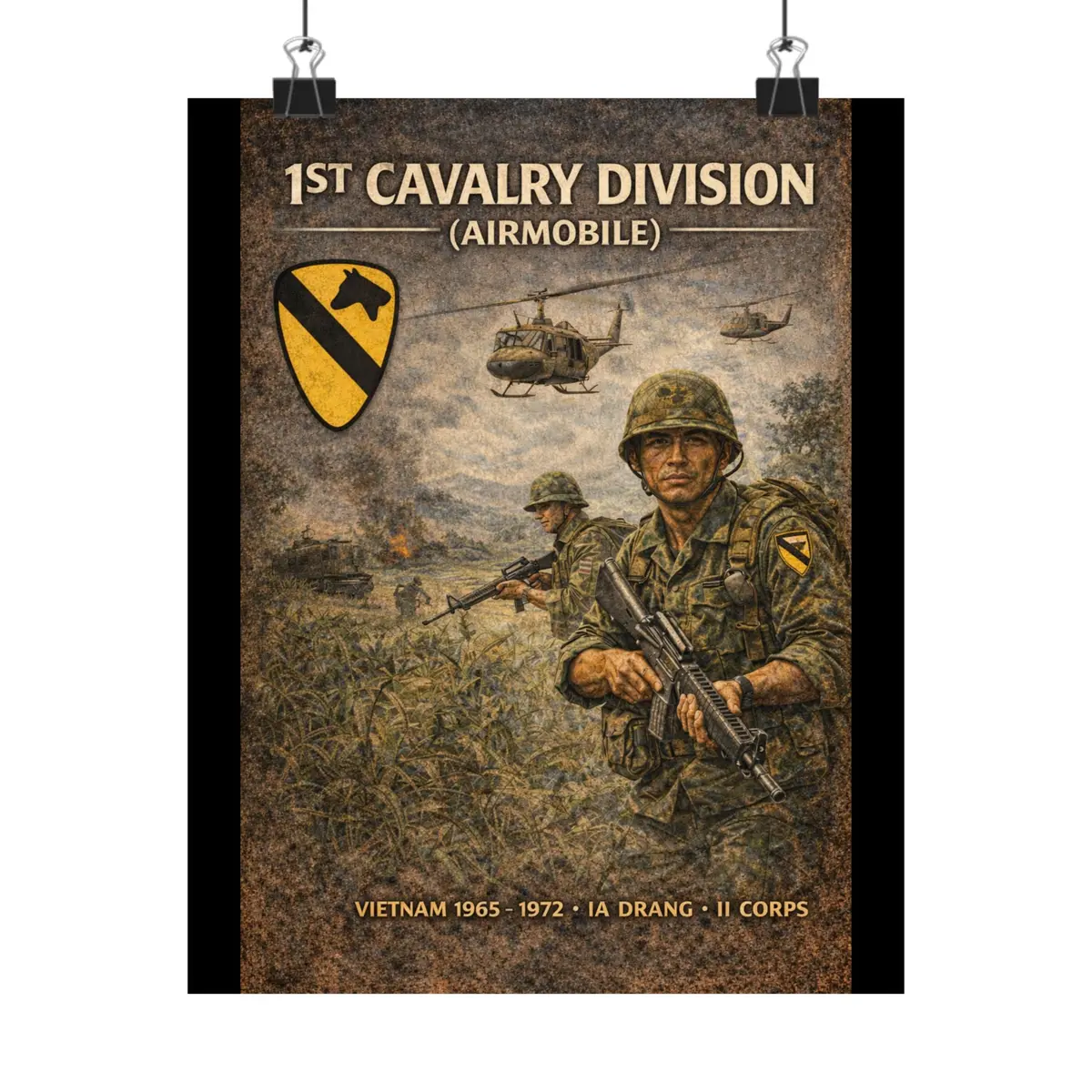 Matte Poster - 1St Cavalry Division In Ia Drang 1