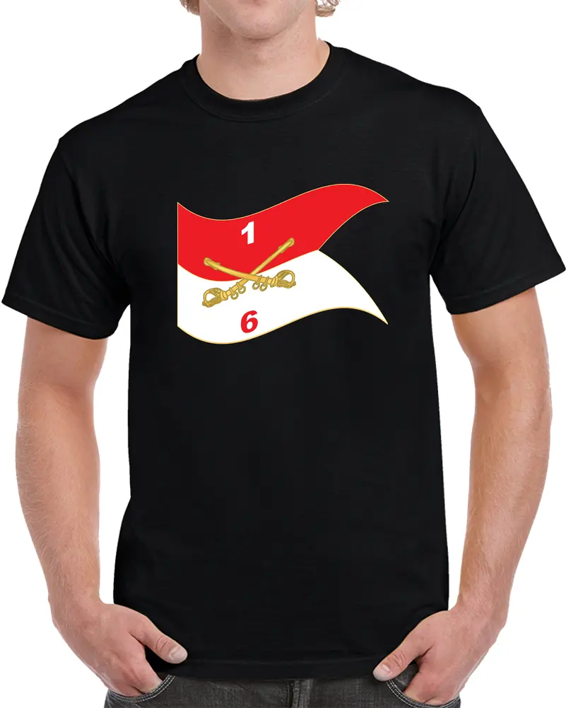 6Th Squadron, 1St Cavalry Regiment - Guidon - Waving X 300 T Shirt 1