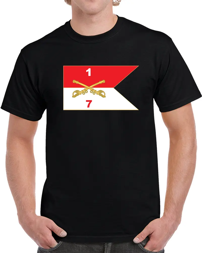7Th Squadron, 1St Cavalry Regiment - Guidon X 300 T Shirt 1