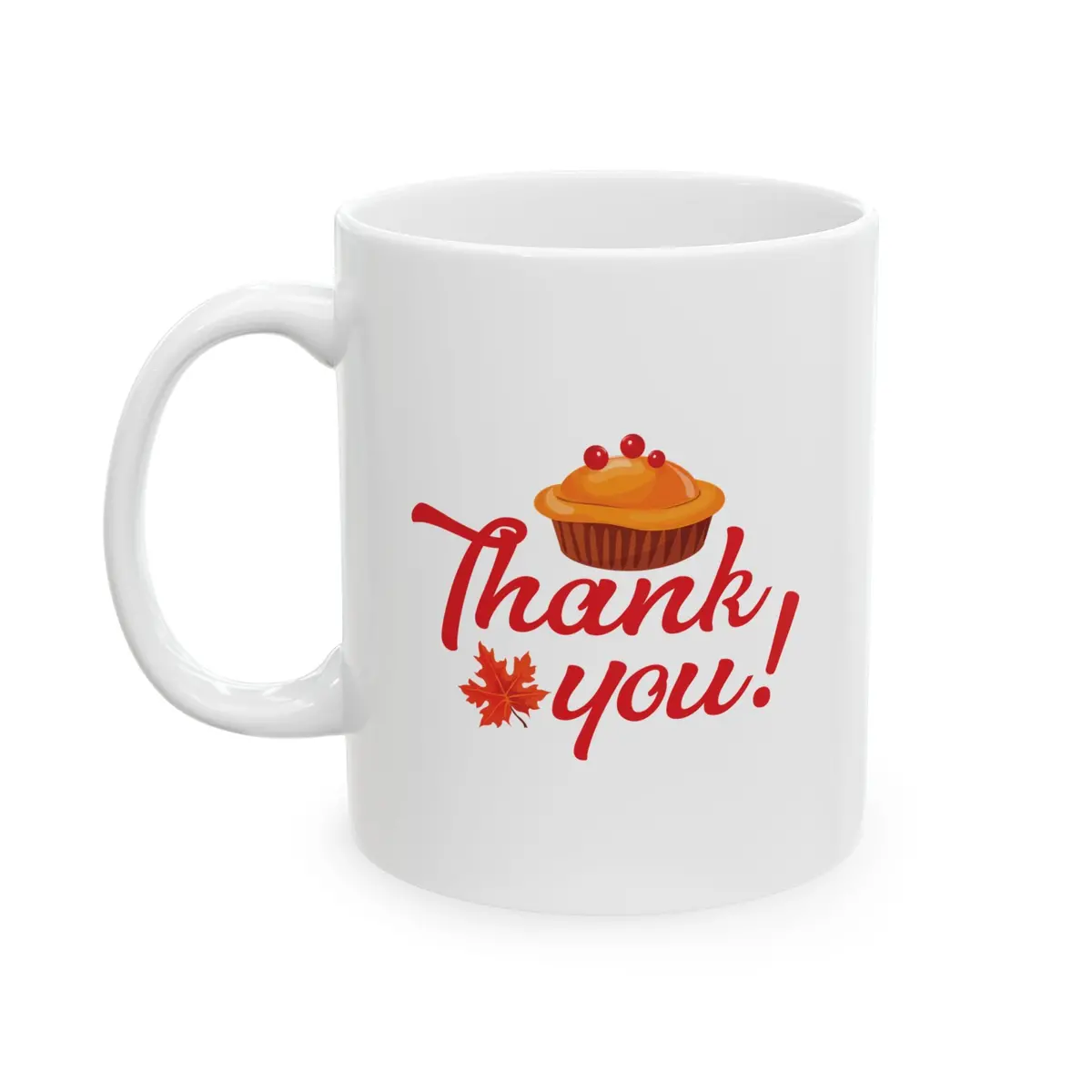White Ceramic Mug - 11Oz & 15Oz - Thank You 1