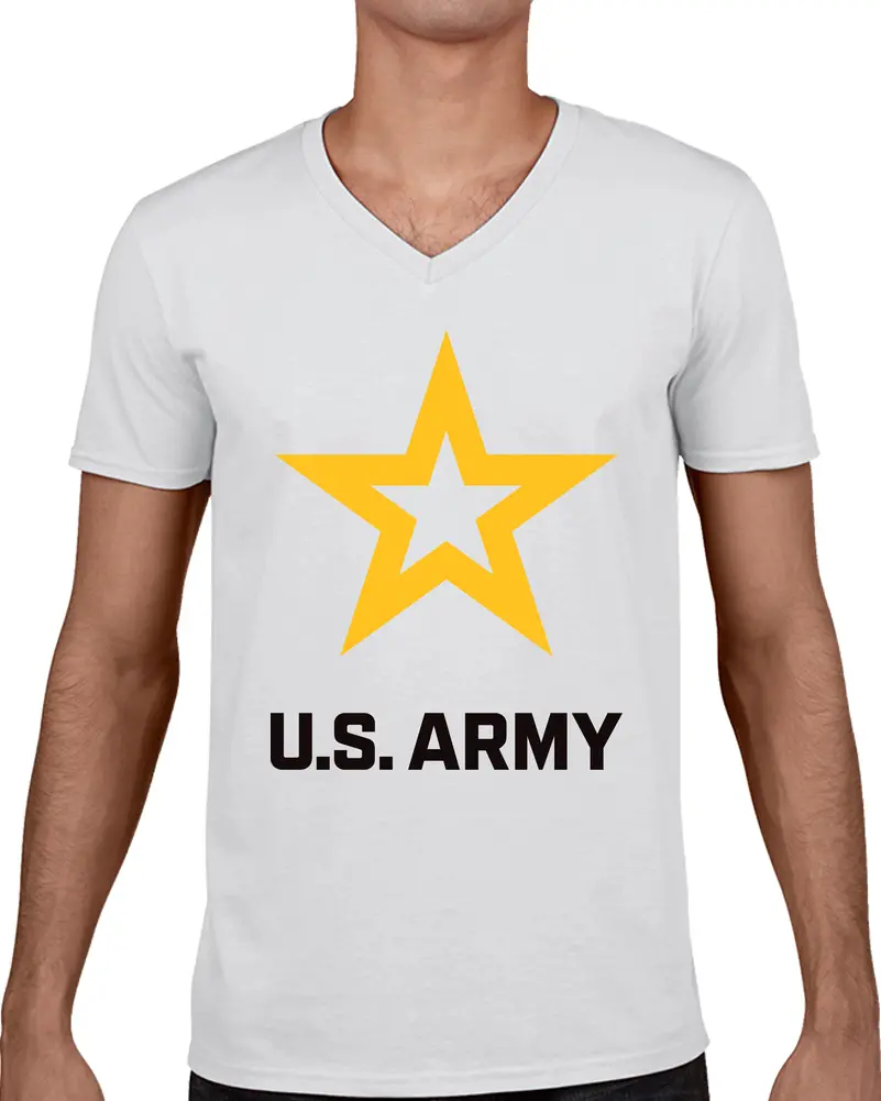 Army Star W Us Army - V-Neck Shirt 3