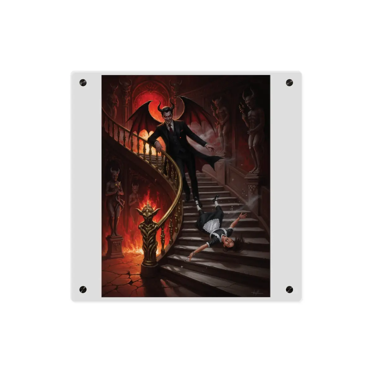 Acrylic Wall Art Panel - Devil And Maid 11
