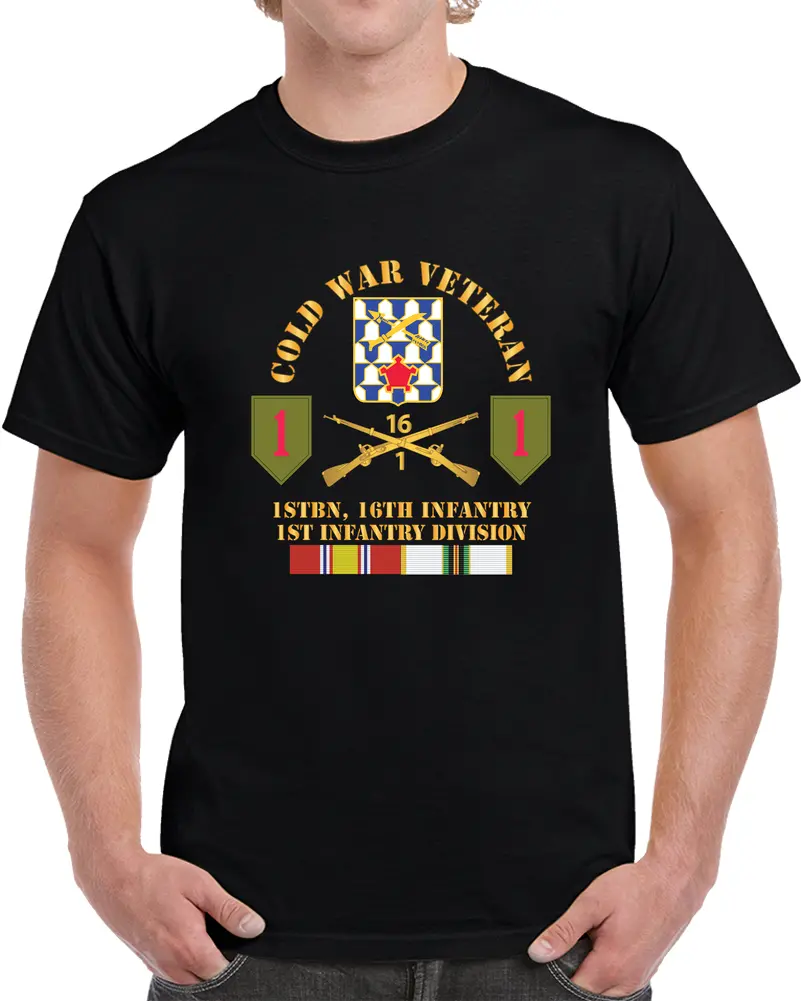 Cold War Vet W 1St Bn 16Th Infantry - 1St Id W Cold Svc X 300 T Shirt 1