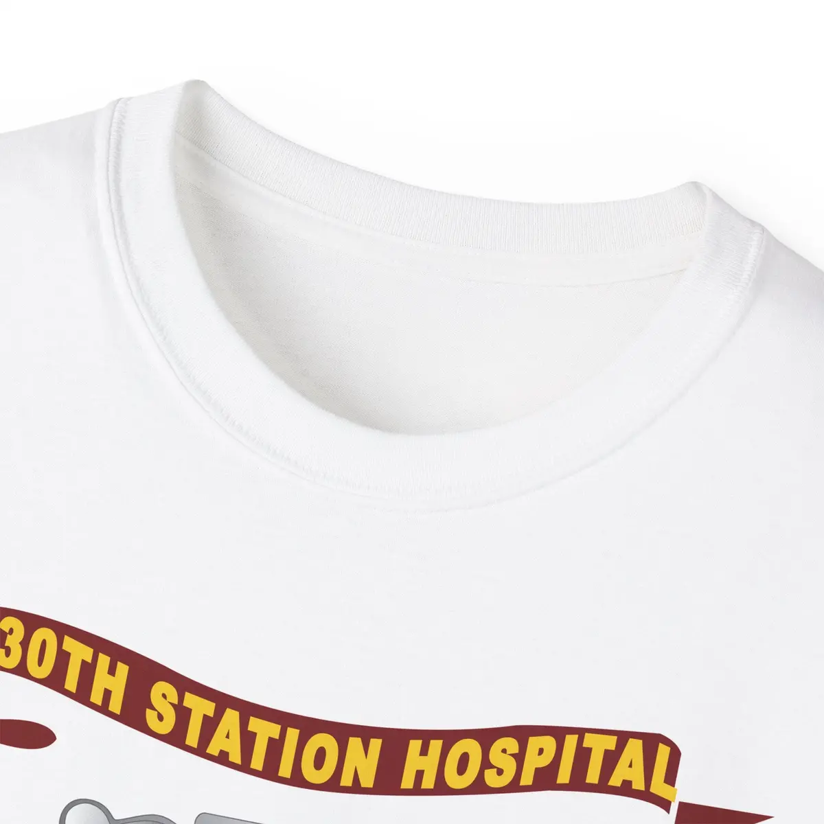 Unisex Ultra Cotton Tee - Army - 130Th Station Hospital - Ribbon - Dui X 300 11