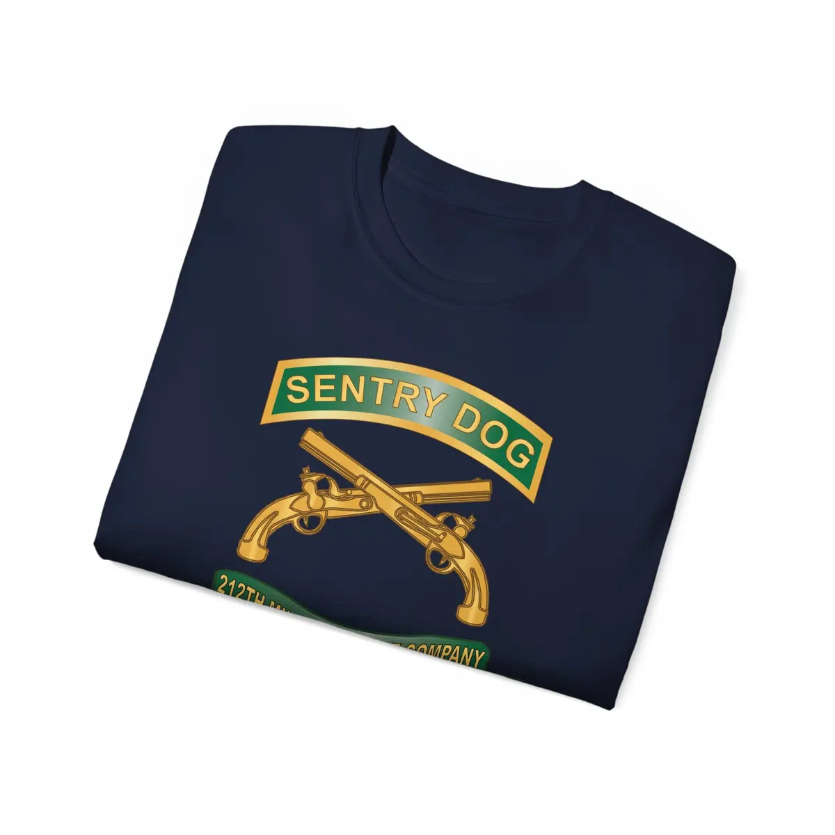 Unisex Ultra Cotton Tee - Army - Sentry Dog - 212Th Military Police Company W Br - Ribbon Vietnam War Veteran W Vn Svc X 300 49