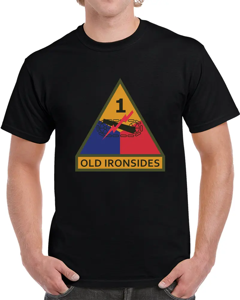 Ssi - 1St Armored Division W Name Tape - T-Shirts - Classic 1