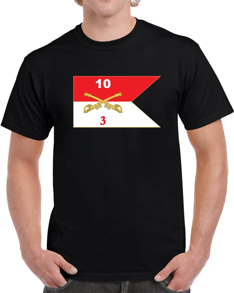 3Rd Squadron - 10Th Cavalry Guidon - T-Shirts - Classic 1