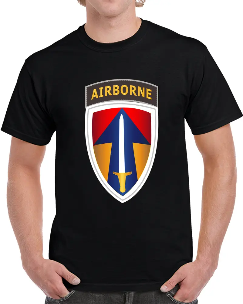 Army - Ii Field Force W Airborne Tab Lrrp T Shirt 1