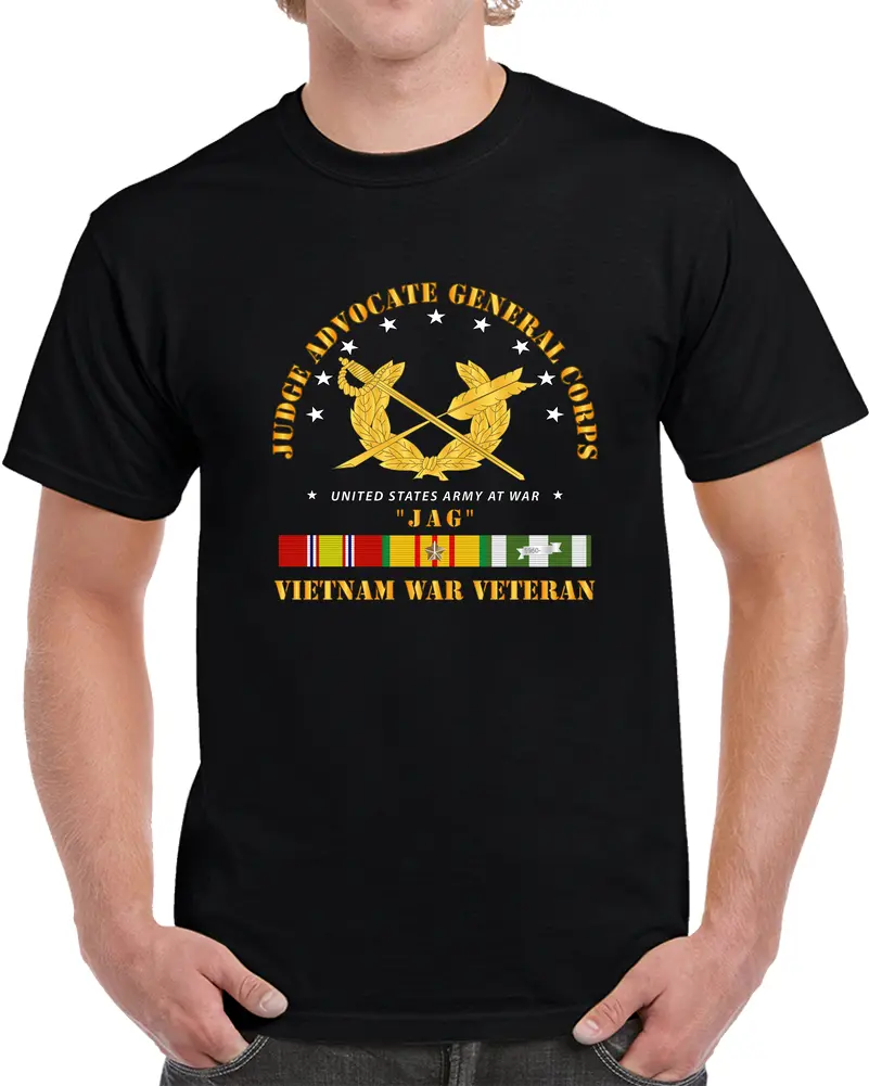 Army - Jag Branch W Vn Svc T Shirt 1