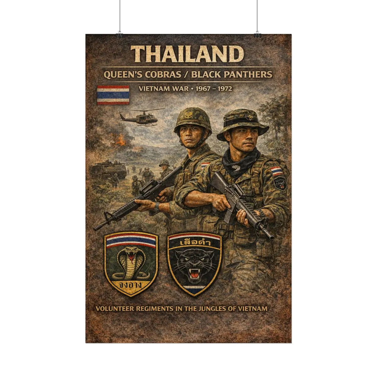 Posters - Thailand's War Heroes Cobras And Panthers 18
