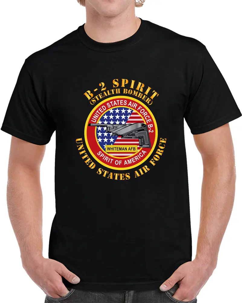 Usaf - B2 - Spirit - Stealth Bomber T Shirt 1