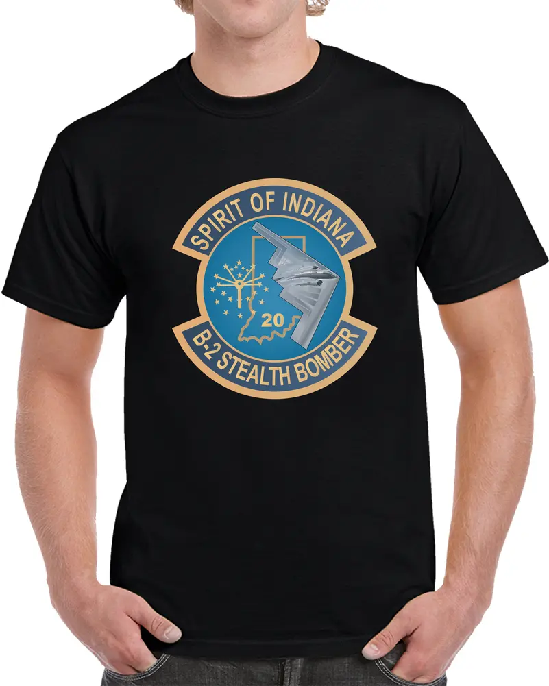 Usaf - B2 - Spirit Of Indiana - Stealth Bomber Wo Txt X 300 T Shirt 1