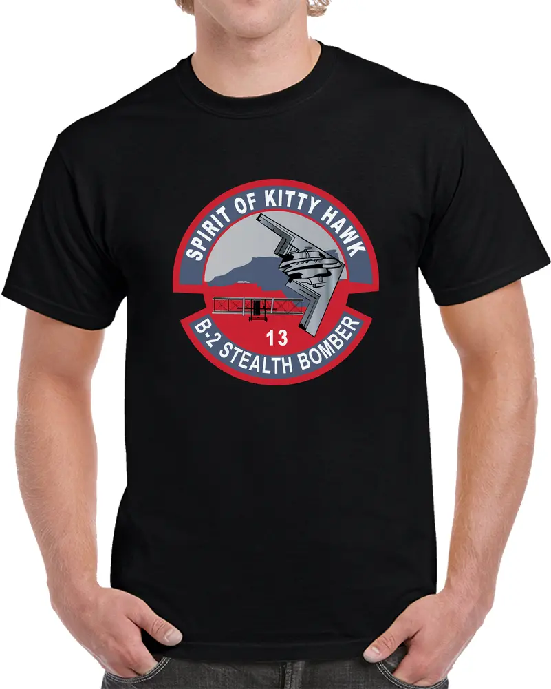 Usaf - B2 - Spirit Of Kitty Hawk - Stealth Bomber Wo Txt X 300 T Shirt 1