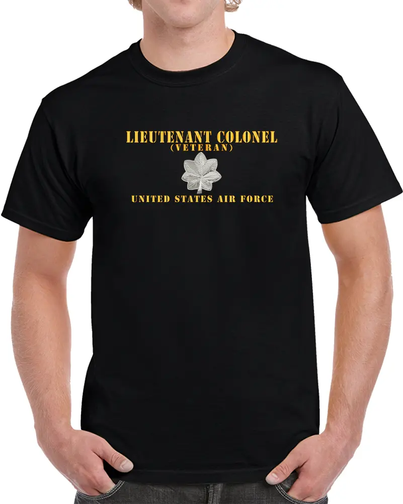 Usaf - Lieutenant Colonel - Ltc - Veteran - Flat X 300 T Shirt 1