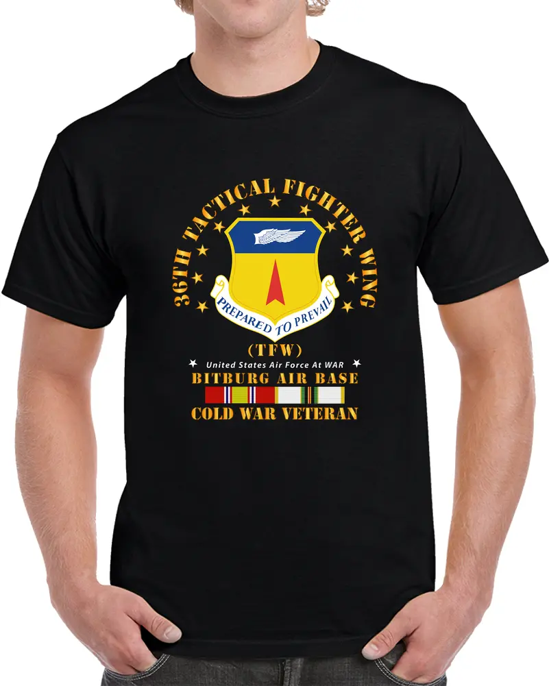 Usaf - 36Th Tactical Fighter Wing - Bitberg Ab - Cold War Vet T Shirt 1