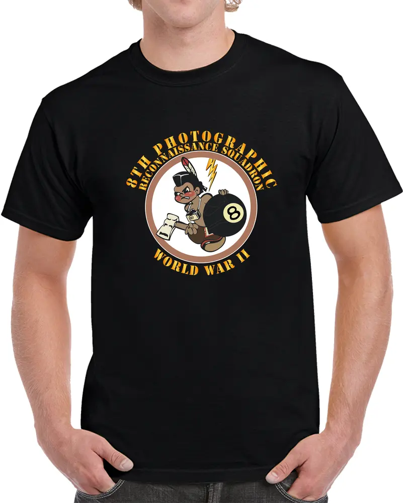 Aac - 8Th Photographic Reconnaissance Squadron - Wwii T Shirt - Classic 1